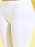 Girl's' Yellow Pure Cotton Chikankari Kurta With Leggings Set